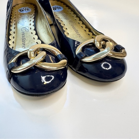 Juicy Couture smells like couture flats ballet gold hardware size 6.5 - Picture 5 of 5